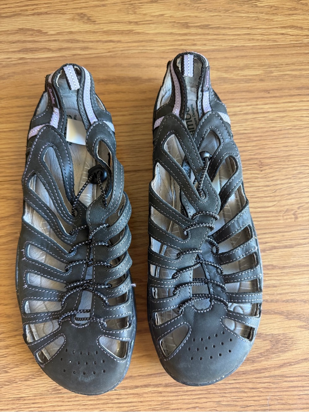 Jambu Black Purple Water Ready Closed Toe Sandals Sz 8.5 - Picture 7 of 12